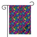 Colorful Robot Pattern Print House Flag