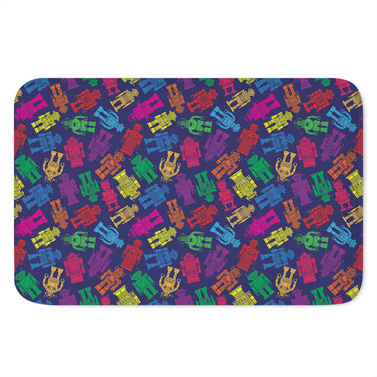 Colorful Robot Pattern Print Indoor Door Mat