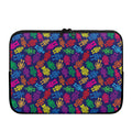 Colorful Robot Pattern Print Laptop Sleeve