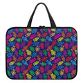 Colorful Robot Pattern Print Laptop Sleeve With Handle