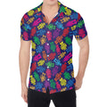 Colorful Robot Pattern Print Men's Shirt