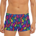 Colorful Robot Pattern Print Men's Short Boxer Briefs