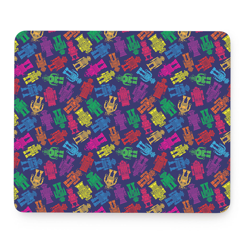 Colorful Robot Pattern Print Mouse Pad