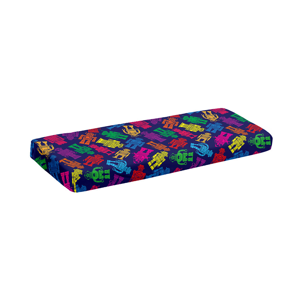 Colorful Robot Pattern Print Piano Keyboard Cover