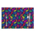 Colorful Robot Pattern Print Placemat
