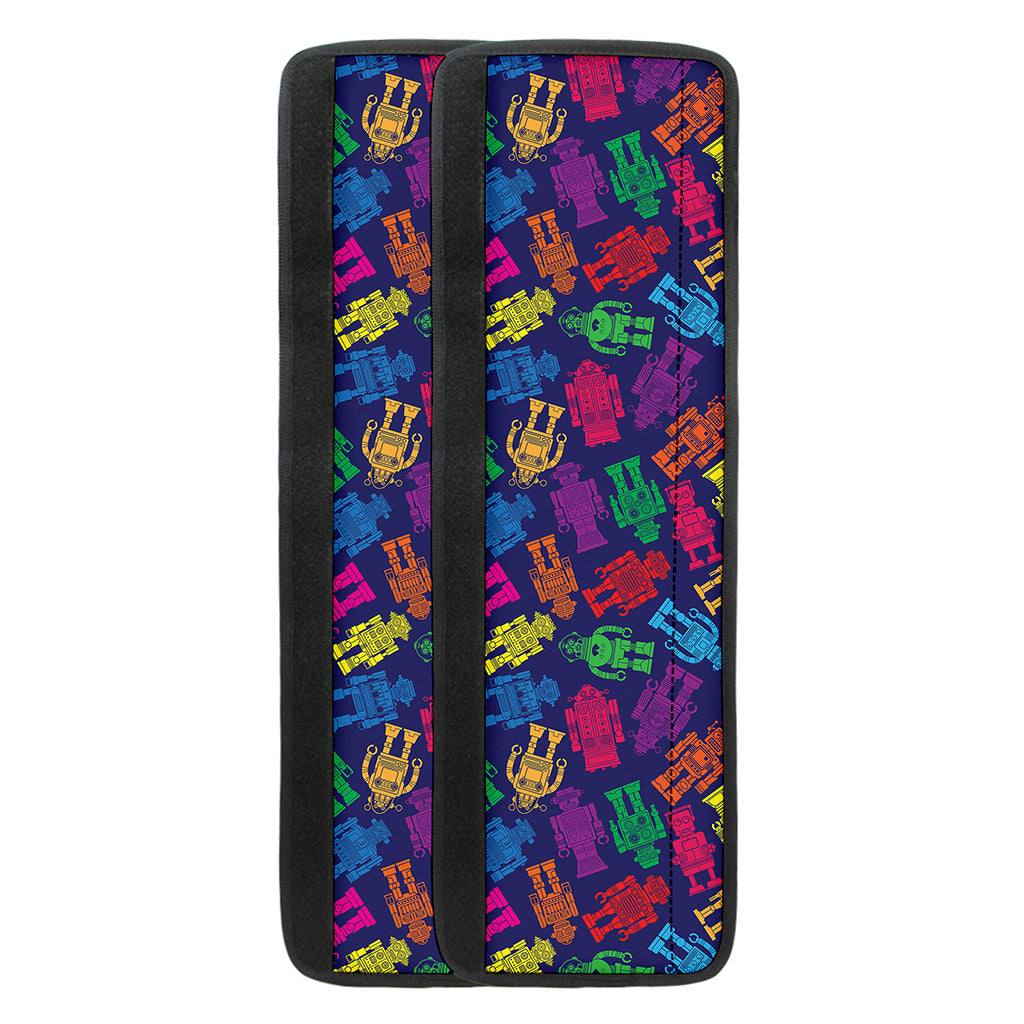 Colorful Robot Pattern Print Refrigerator Handle Covers