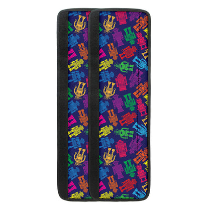 Colorful Robot Pattern Print Refrigerator Handle Covers