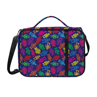 Colorful Robot Pattern Print Shoulder Strap Bible Bag