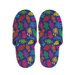 Colorful Robot Pattern Print Slippers