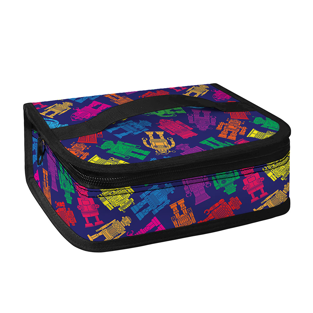 Colorful Robot Pattern Print Small Lunch Bag