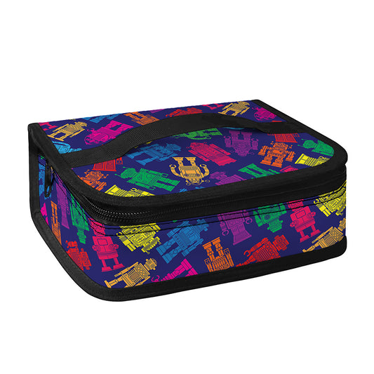 Colorful Robot Pattern Print Small Lunch Bag