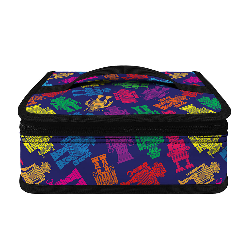 Colorful Robot Pattern Print Small Lunch Bag