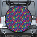 Colorful Robot Pattern Print Tire Cover
