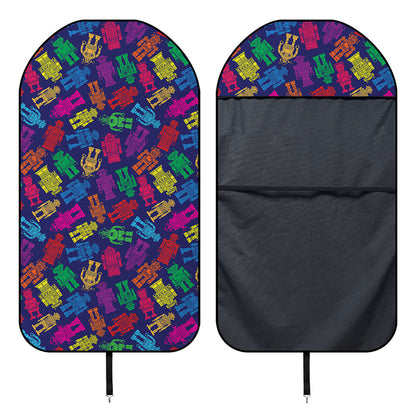 Colorful Robot Pattern Print Waterproof Car Seat Cover