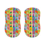 Colorful Rooster Pattern Print Bar Stool Covers