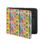 Colorful Rooster Pattern Print Bifold Wallet