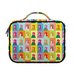 Colorful Rooster Pattern Print Briefcase Bible Bag