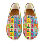 Colorful Rooster Pattern Print Casual Shoes