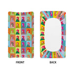 Colorful Rooster Pattern Print Changing Pad Cover