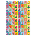 Colorful Rooster Pattern Print Curtain