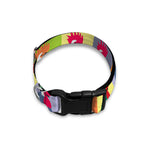 Colorful Rooster Pattern Print Dog Collar