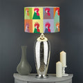 Colorful Rooster Pattern Print Drum Lamp Shade