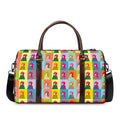 Colorful Rooster Pattern Print Duffel Bag