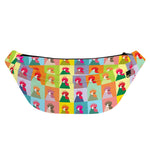Colorful Rooster Pattern Print Fanny Pack