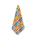 Colorful Rooster Pattern Print Hand Towel