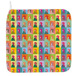 Colorful Rooster Pattern Print Hand Towel