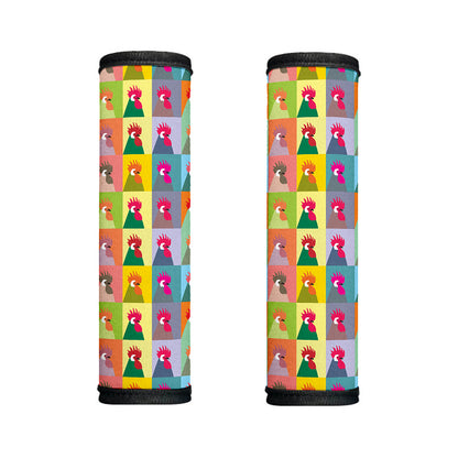 Colorful Rooster Pattern Print Handle Covers