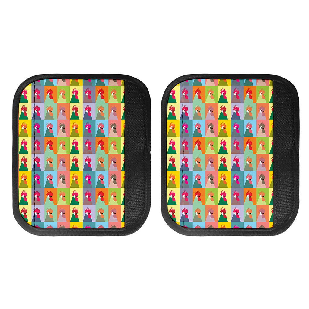 Colorful Rooster Pattern Print Handle Covers