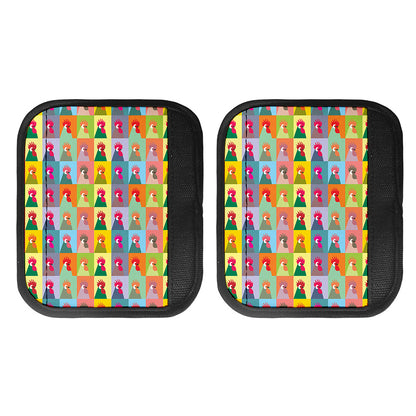 Colorful Rooster Pattern Print Handle Covers