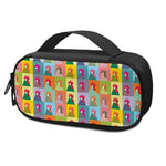 Colorful Rooster Pattern Print Insulin Cooler Travel Case