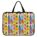 Colorful Rooster Pattern Print Laptop Sleeve With Handle