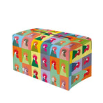 Colorful Rooster Pattern Print Leather Tissue Box Cover