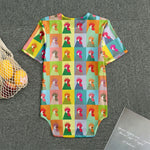 Colorful Rooster Pattern Print Men's Bodysuit