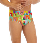 Colorful Rooster Pattern Print Men's Briefs