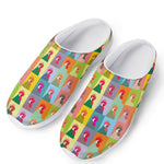 Colorful Rooster Pattern Print Mesh Casual Shoes