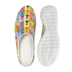 Colorful Rooster Pattern Print Mesh Casual Shoes