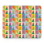 Colorful Rooster Pattern Print Mouse Pad