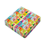 Colorful Rooster Pattern Print Outdoor Seat Cushion Cover