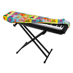 Colorful Rooster Pattern Print Piano Keyboard Cover