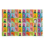 Colorful Rooster Pattern Print Placemat