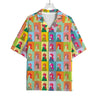 Colorful Rooster Pattern Print Rayon Hawaiian Shirt