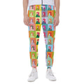 Colorful Rooster Pattern Print Joggers
