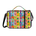 Colorful Rooster Pattern Print Shoulder Strap Bible Bag
