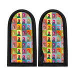 Colorful Rooster Pattern Print Skillet Handle Cover