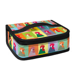 Colorful Rooster Pattern Print Small Lunch Bag