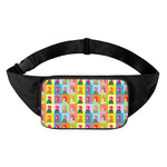 Colorful Rooster Pattern Print Waist Bag